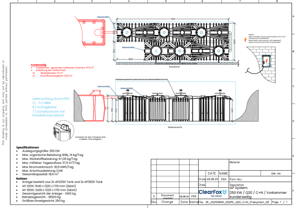 ClearFox® AP FBBR o. Vorklärung (C+N - 250 EW)